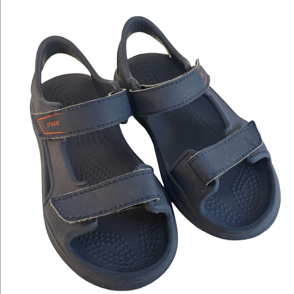 Kids crocs sandals blue size 10 Preowned